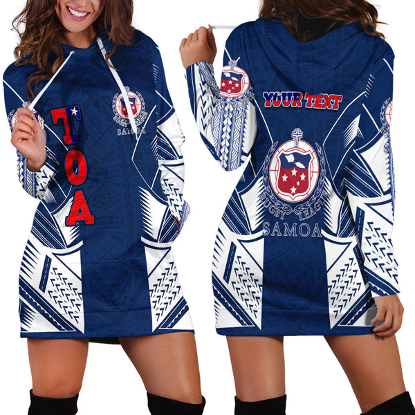 Custom TOA Samoa Rugby Hoodie Dress