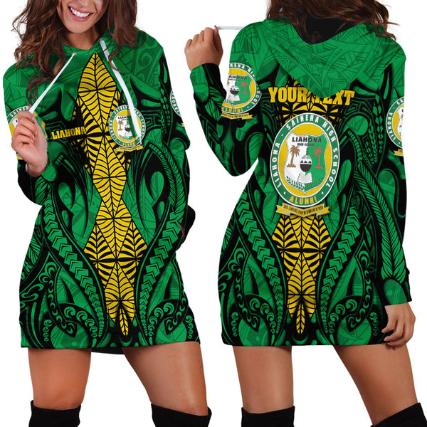 Custom Tonga Liahona High School Hoodie Dress