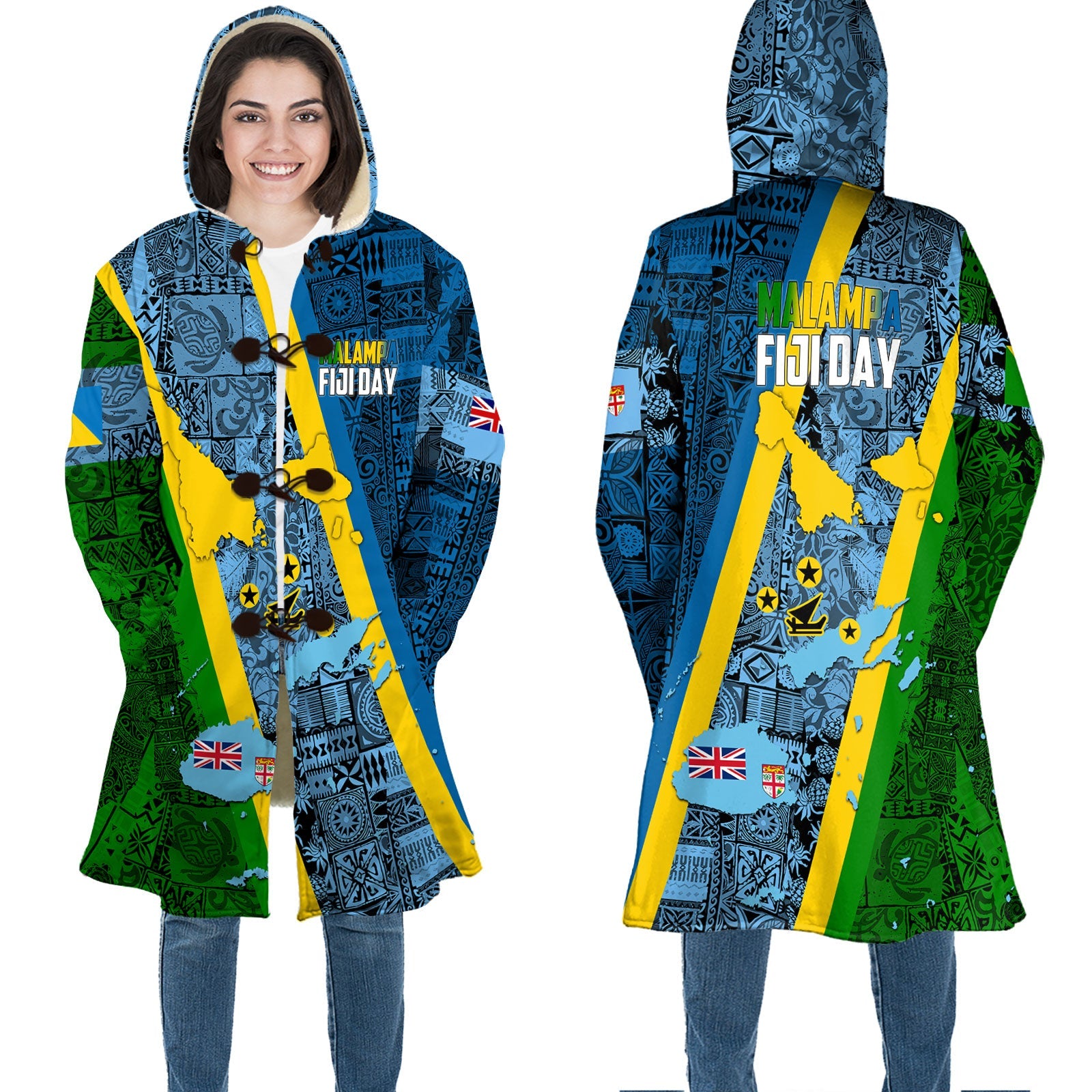 Malampa Fiji Day Hooded Coat