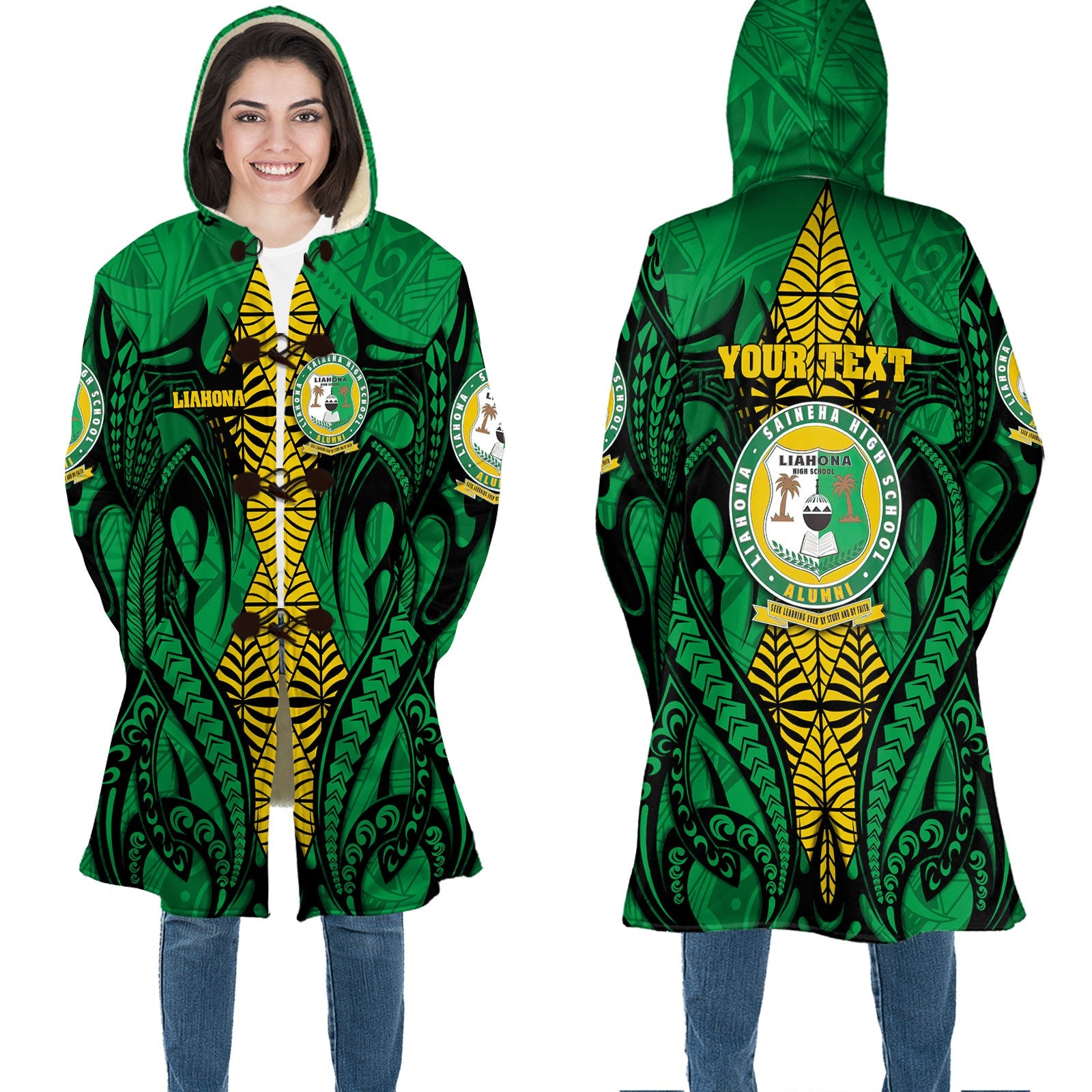 Custom Tonga Liahona High School Hooded Coat