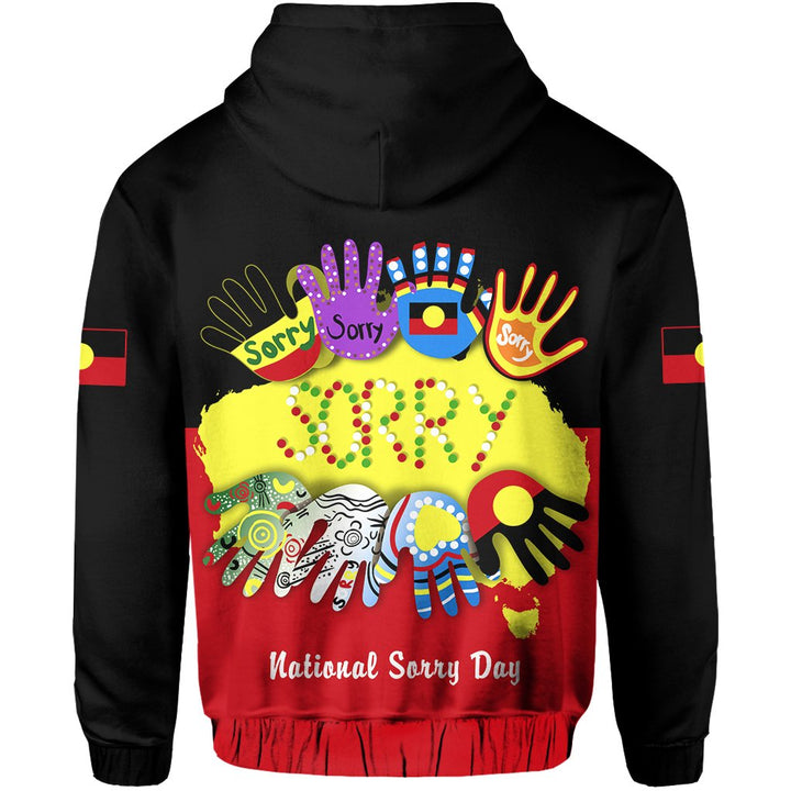 (Custom Personalised) National Sorry Day Hoodie Version 01 - Australian Aboriginal