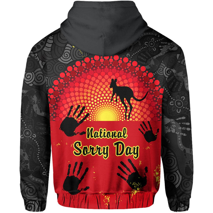 (Custom Personalised) National Sorry Day Hoodie Version 02 - Australian Aboriginal