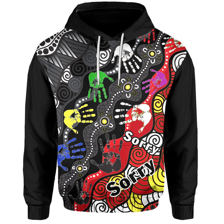 (Custom Personalised) National Sorry Day Hoodie Version 03 - Australian Aboriginal