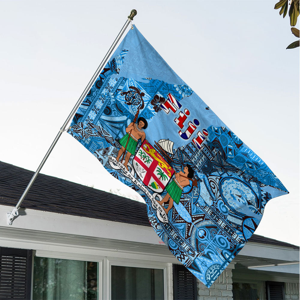 Fiji Flag & Coat Of Arms House Flag