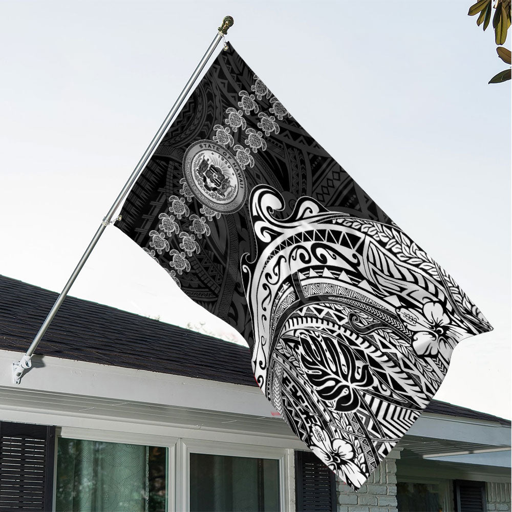 Hawaii Seal Polynesian Turtle Line House Flag