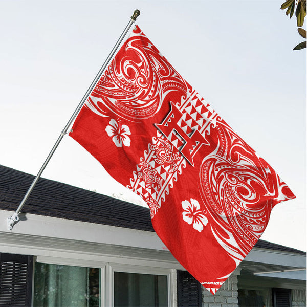 Hilo Hawaii Seal House Flag Turtle Style