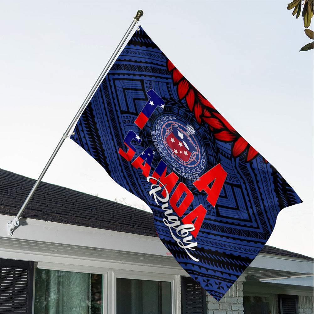 Polynesian Samoa House Flag Toa Samoa Rugby Ula Fala Style