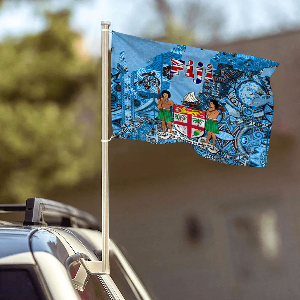 Fiji Flag & Coat Of Arms House Flag