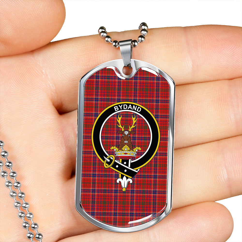 Huntly District (Marchioness of Huntly) Modern Clan Badge Classic Tartan Dog Tag Necklace