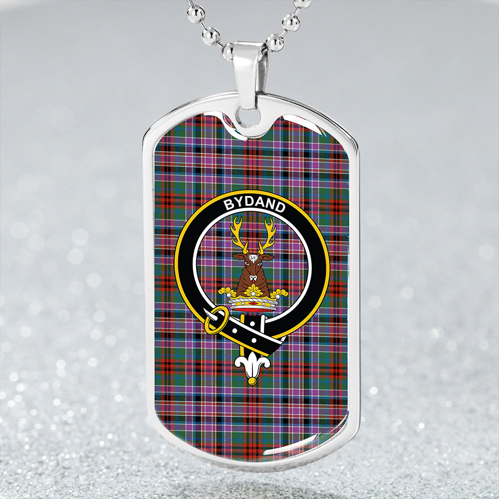 Huntly Old (Gordon Red (Telfer Dunbar)) Modern Clan Badge Classic Tartan Dog Tag Necklace