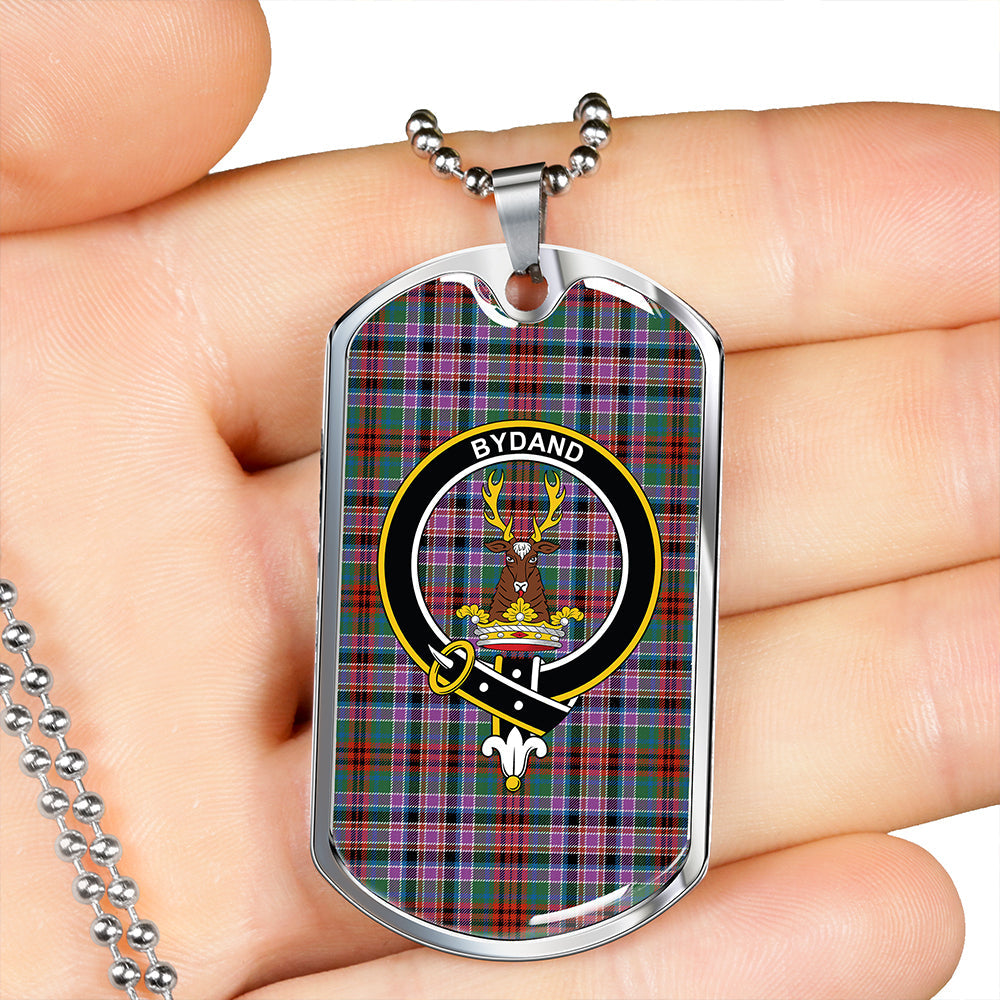 Huntly Old (Gordon Red (Telfer Dunbar)) Modern Clan Badge Classic Tartan Dog Tag Necklace