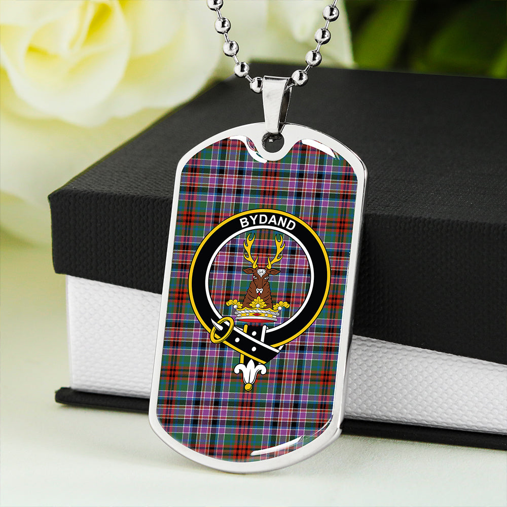 Huntly Old (Gordon Red (Telfer Dunbar)) Modern Clan Badge Classic Tartan Dog Tag Necklace