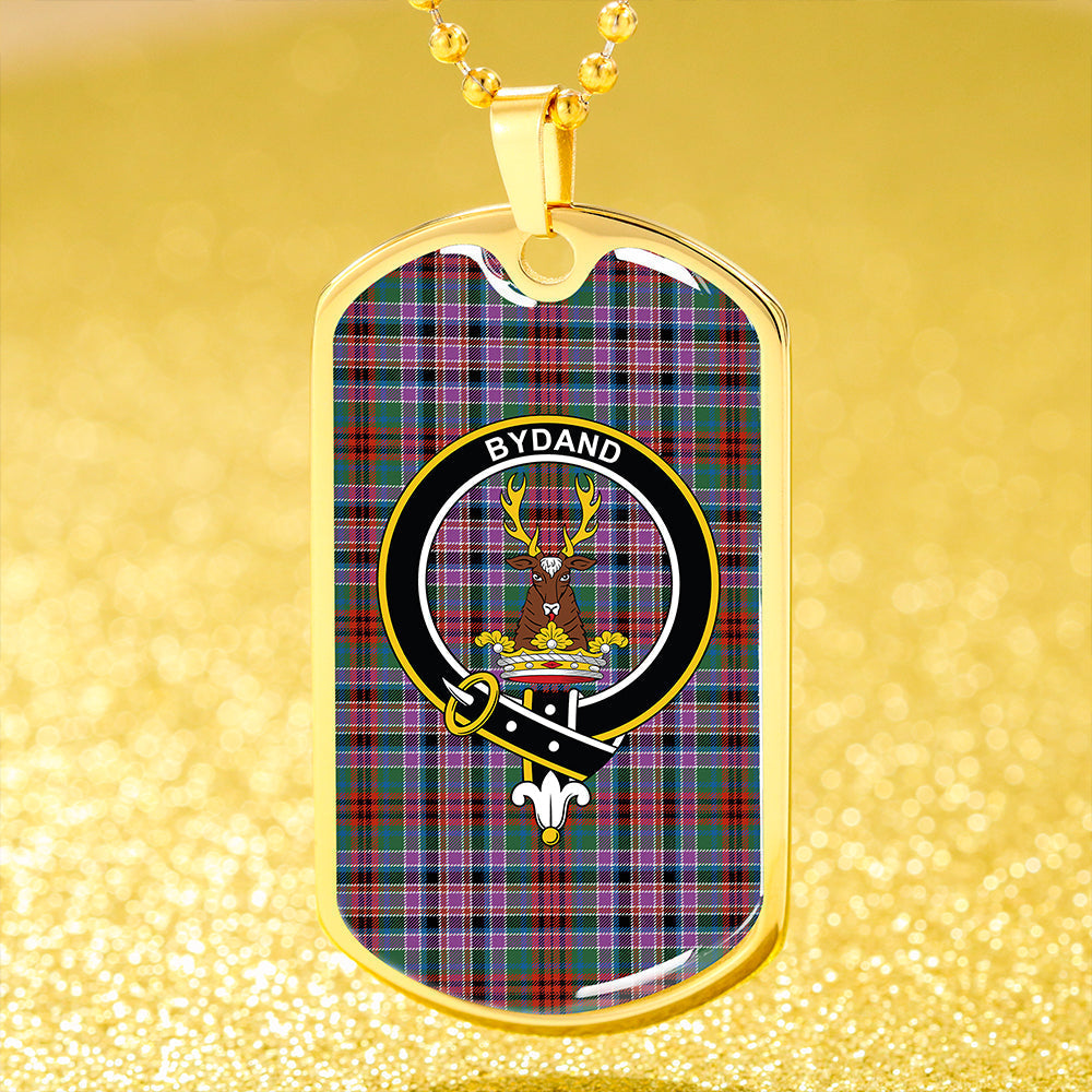 Huntly Old (Gordon Red (Telfer Dunbar)) Modern Clan Badge Classic Tartan Dog Tag Necklace