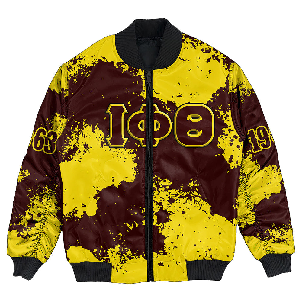 Iota Phi Theta Sublimation Sleeve Zip Bomber Jacket