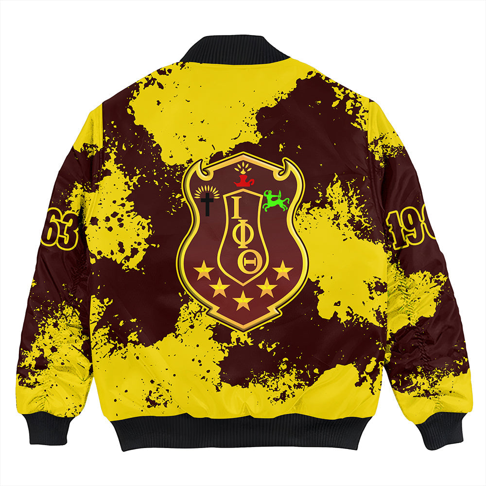 Iota Phi Theta Sublimation Sleeve Zip Bomber Jacket