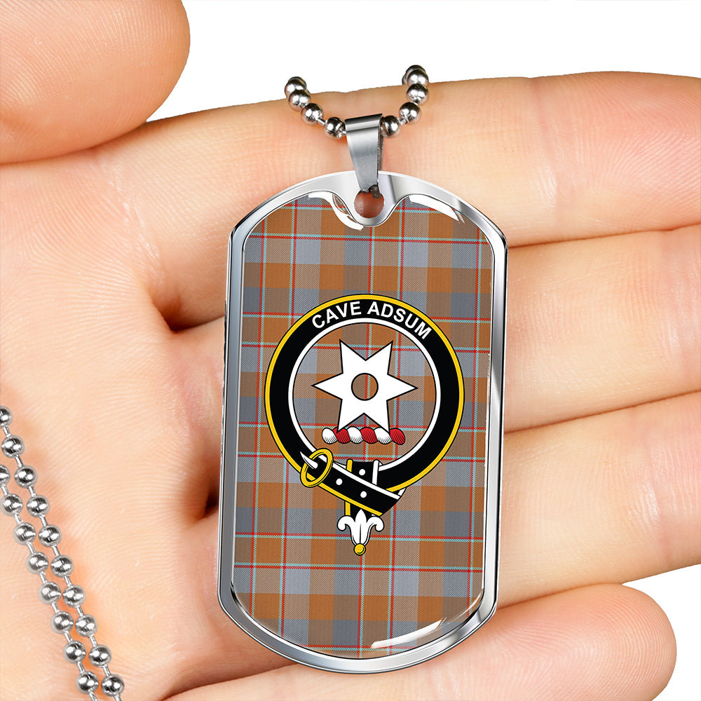 Jardine of Castlemilk Ancient Clan Badge Classic Tartan Dog Tag Necklace