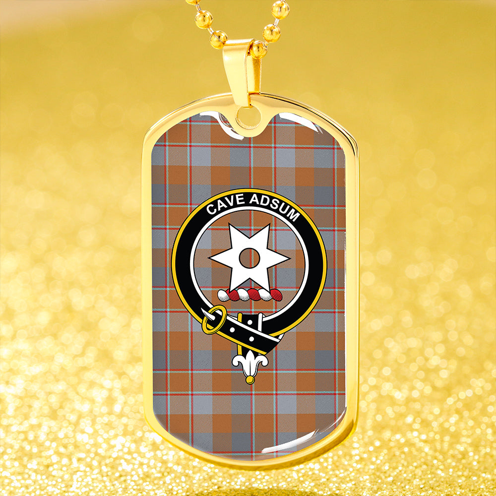 Jardine of Castlemilk Ancient Clan Badge Classic Tartan Dog Tag Necklace