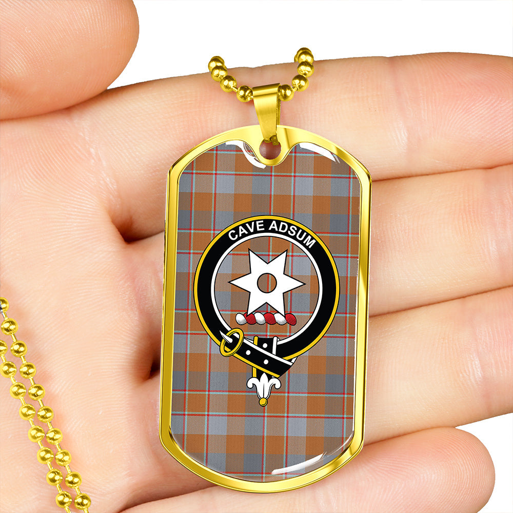 Jardine of Castlemilk Ancient Clan Badge Classic Tartan Dog Tag Necklace