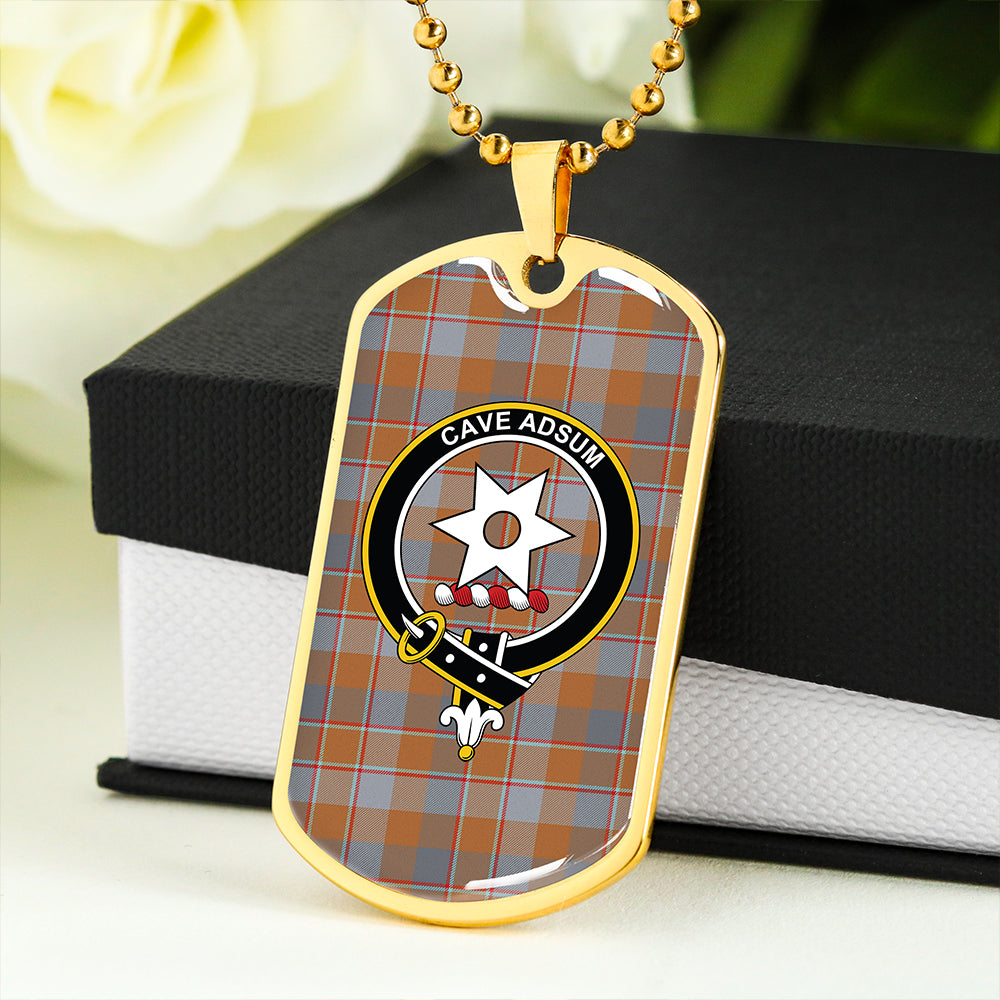 Jardine of Castlemilk Ancient Clan Badge Classic Tartan Dog Tag Necklace