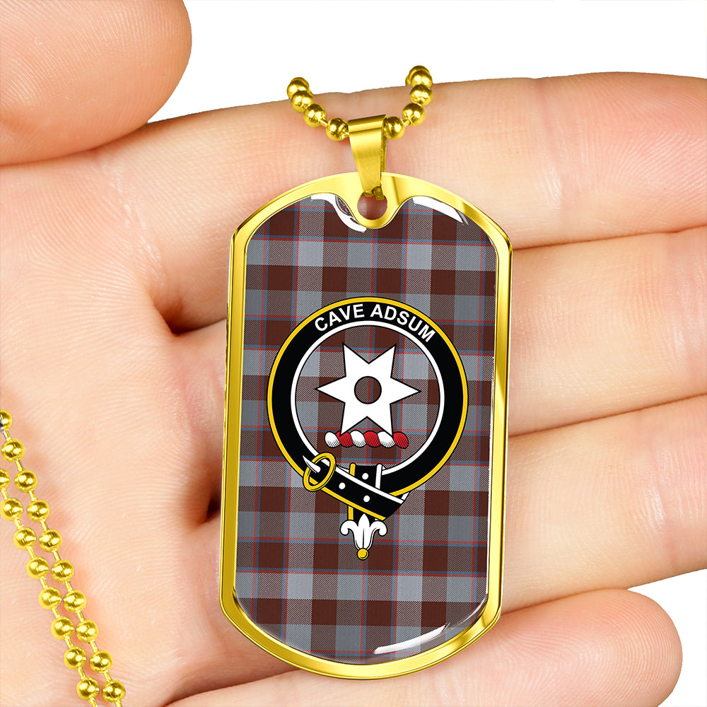 Jardine of Castlemilk Modern Clan Badge Classic Tartan Dog Tag Necklace