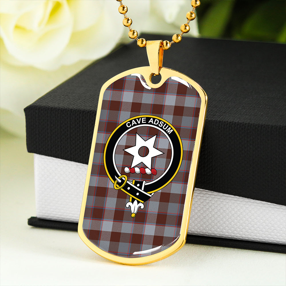 Jardine of Castlemilk Modern Clan Badge Classic Tartan Dog Tag Necklace