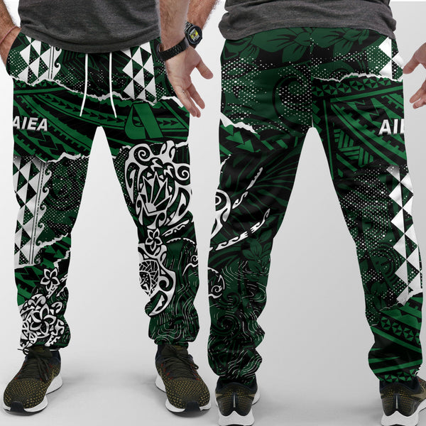 Hawaii Aiea High School Jogger Pant Polynesian Turtle Style