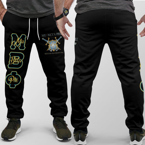 Fraternity Pant - Mu Beta Phi Jogger Pant Original Black Style