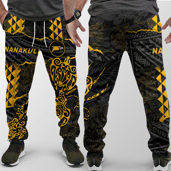 Hawaii Nanakuli High School Jogger Pant Polynesian Turtle Style