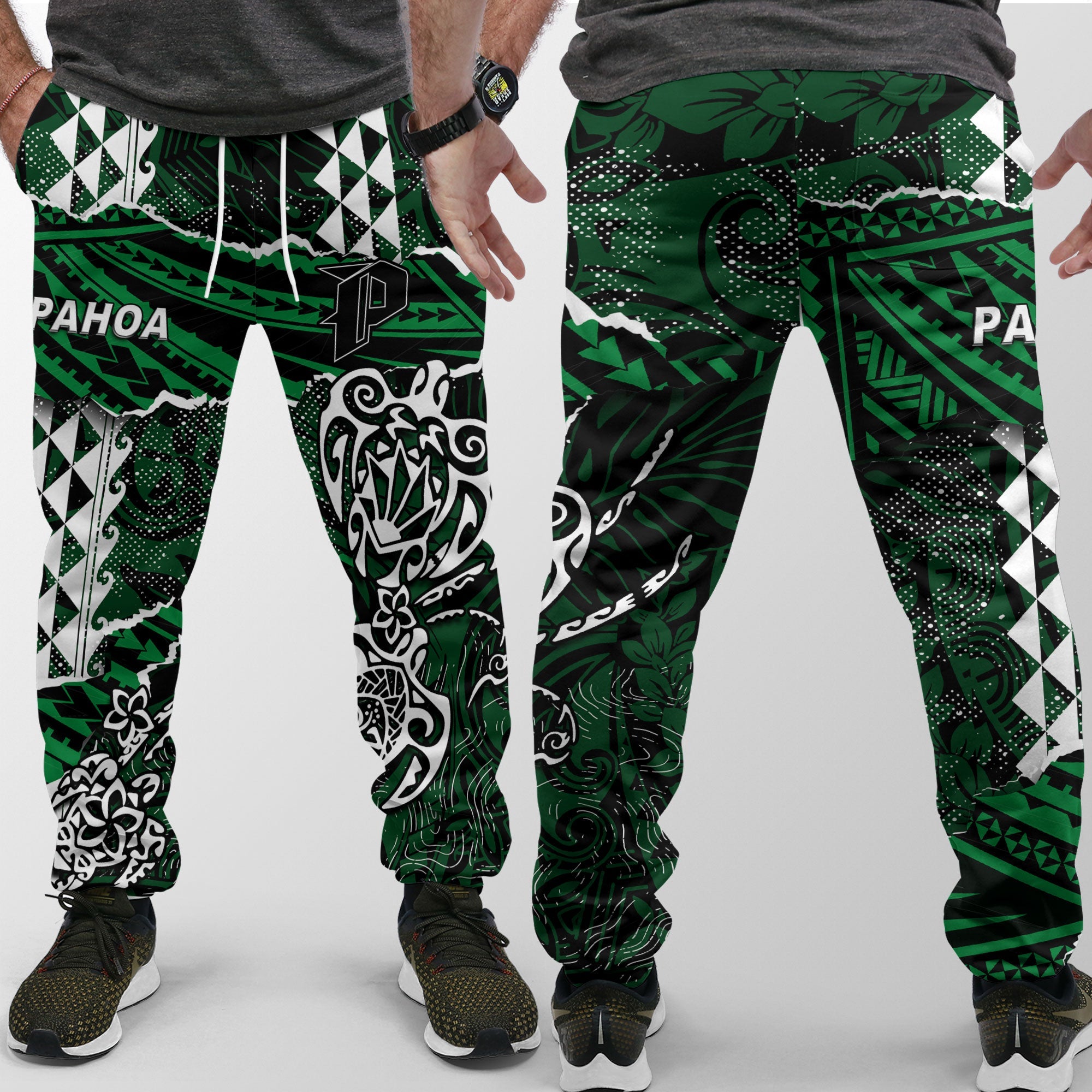 Hawaii Pahoa High & Intermediate School Jogger Pant Polynesian Turtle Style