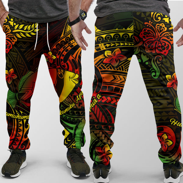 Hawaii Humuhumu Fish Jogger Pant Reggae Style