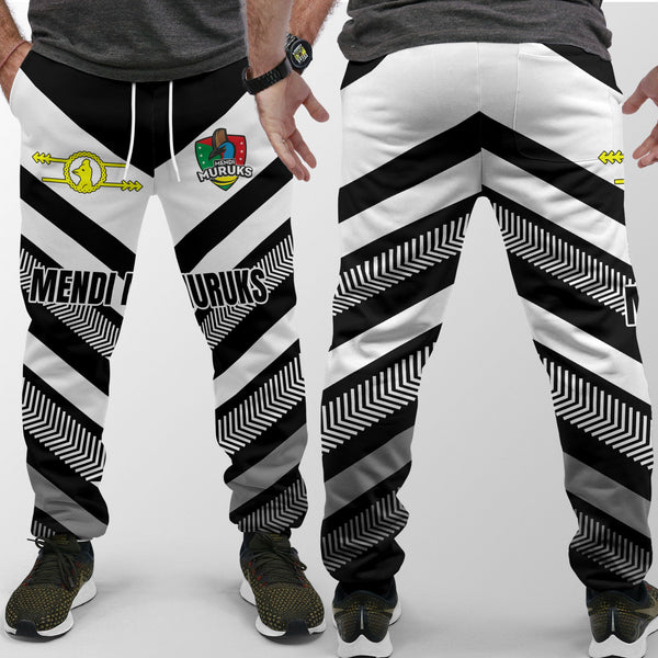 Mendi Muruks Jogger Pant Papua New Guinea Rugby Black & White Style