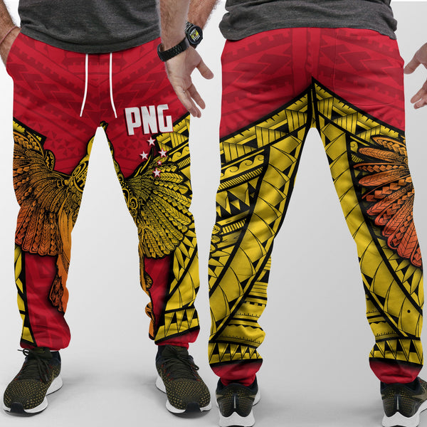 Papua New Guinea Independence Day Jogger Pant Raggiana Bird of Paradise Style