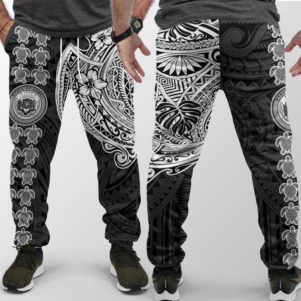 Hawaii Seal Polynesian Turtle Line Jogger Pant