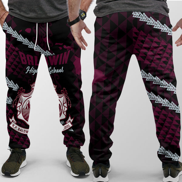 Hawaii Baldwin High School Jogger Pant Map Style