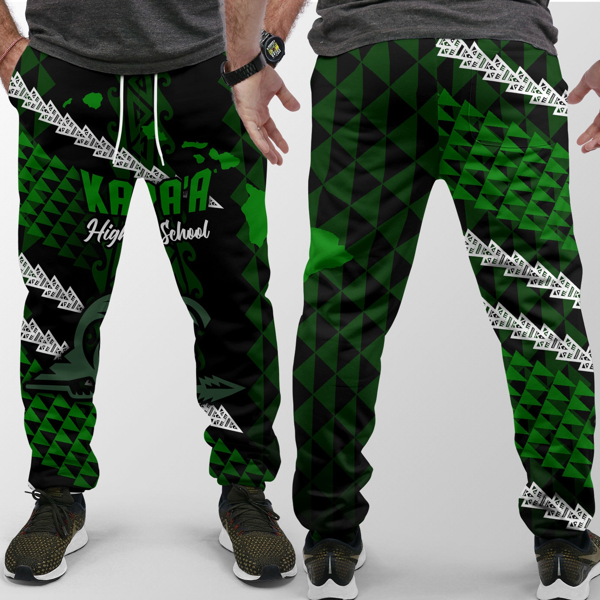 Hawaii Kapaa High School Jogger Pant Map Style