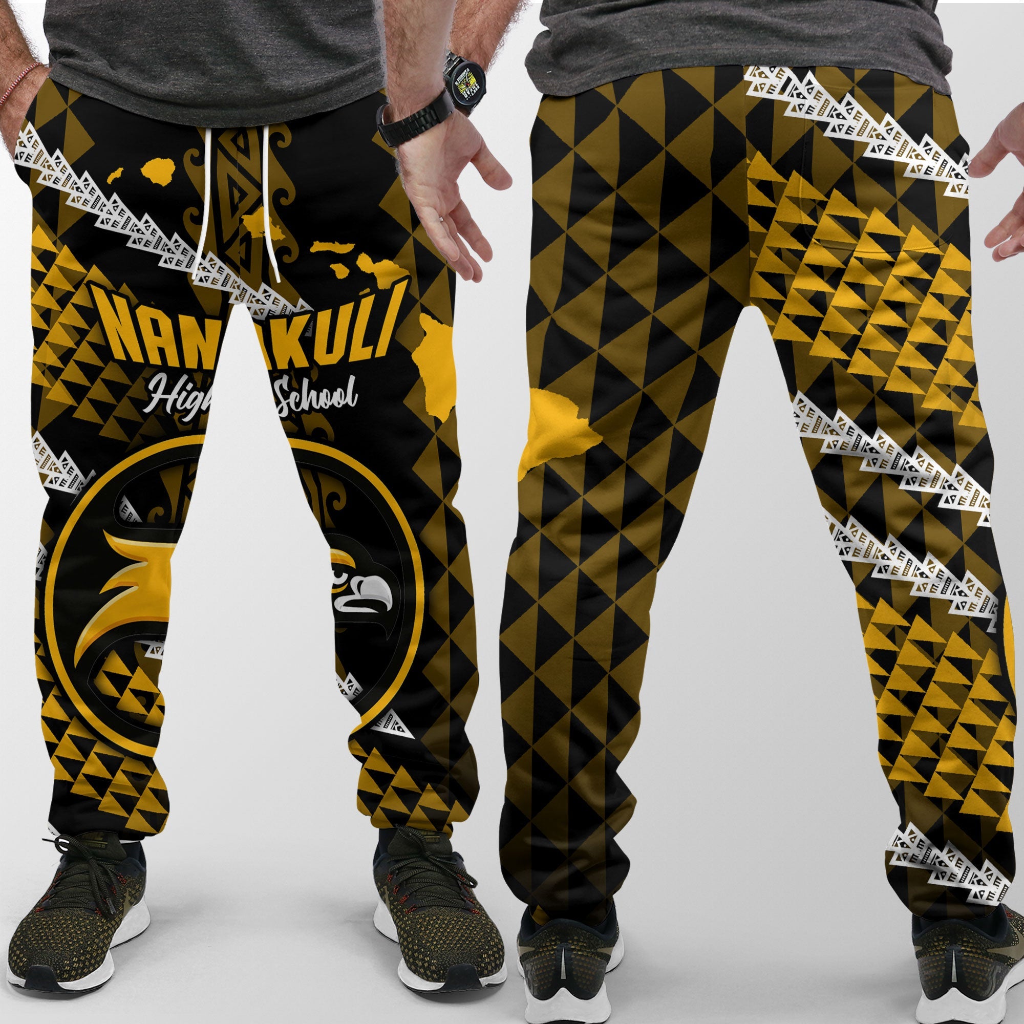 Hawaii Nanakuli High School Jogger Pant Map Style