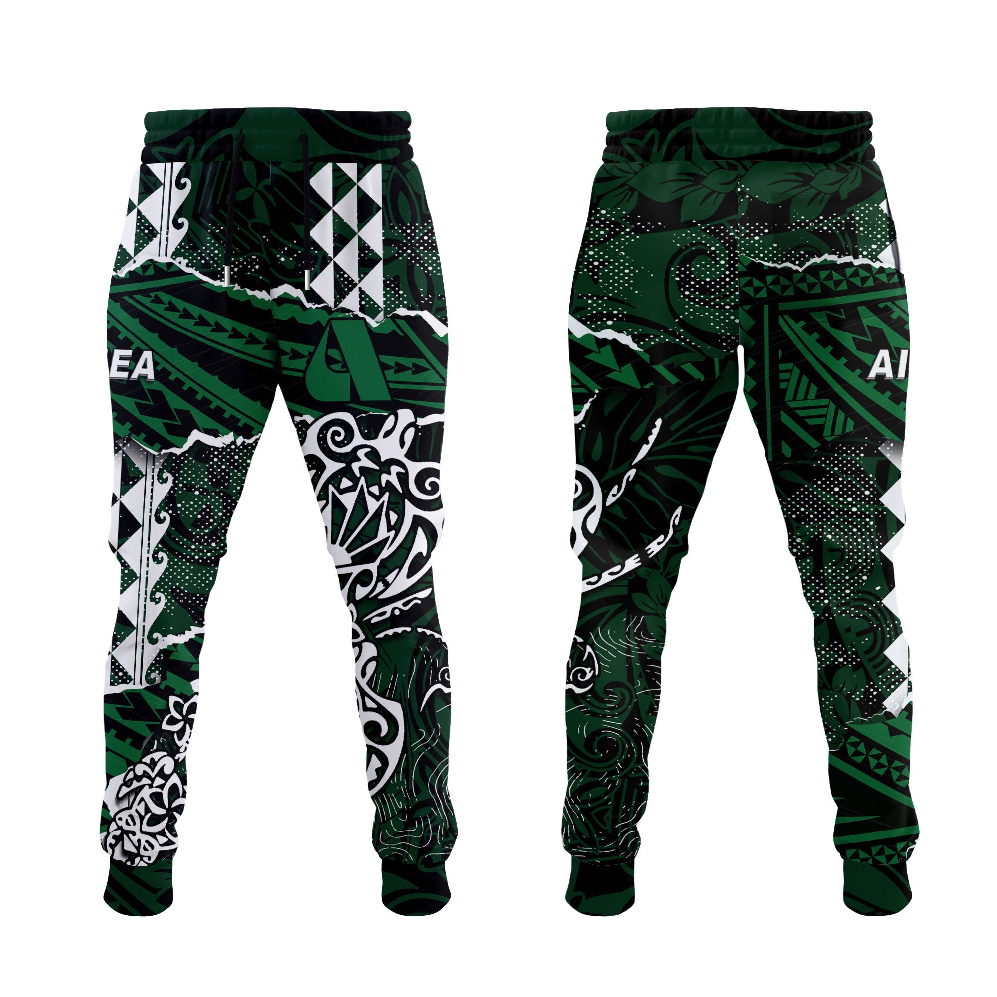 Hawaii Aiea High School Jogger Pant Polynesian Turtle Style