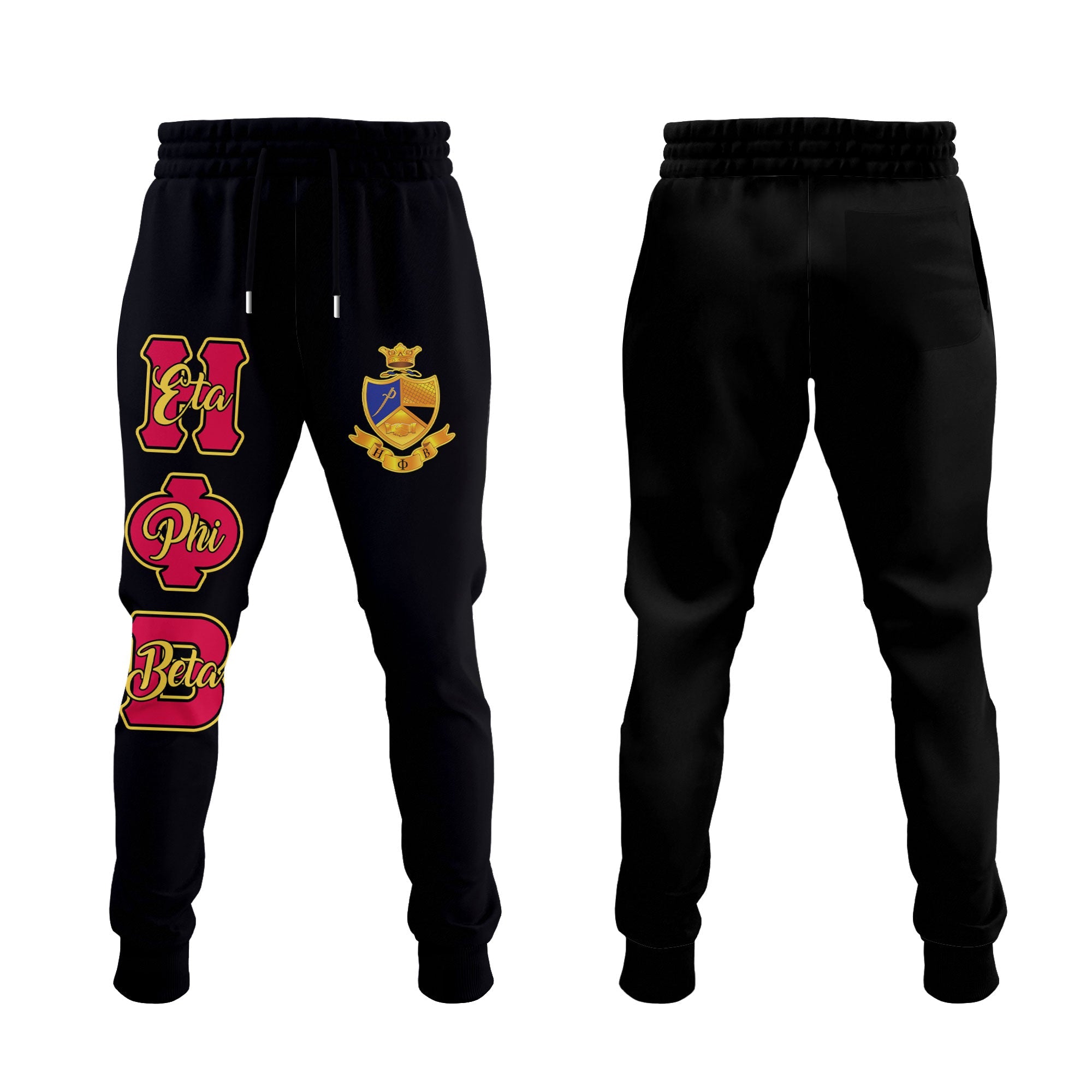 Sorority Pant - Eta Phi Beta Jogger Pant Original Black Style