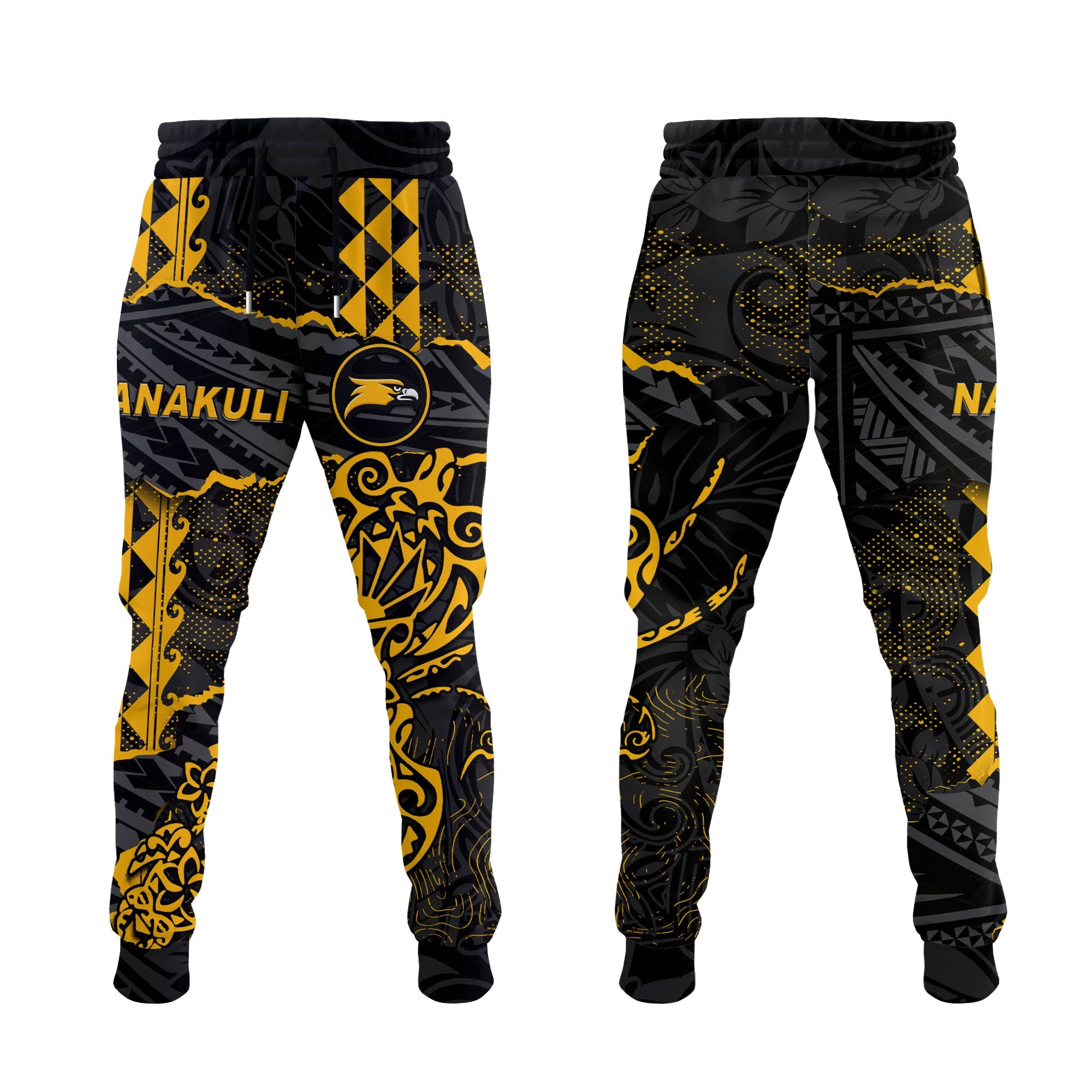 Hawaii Nanakuli High School Jogger Pant Polynesian Turtle Style