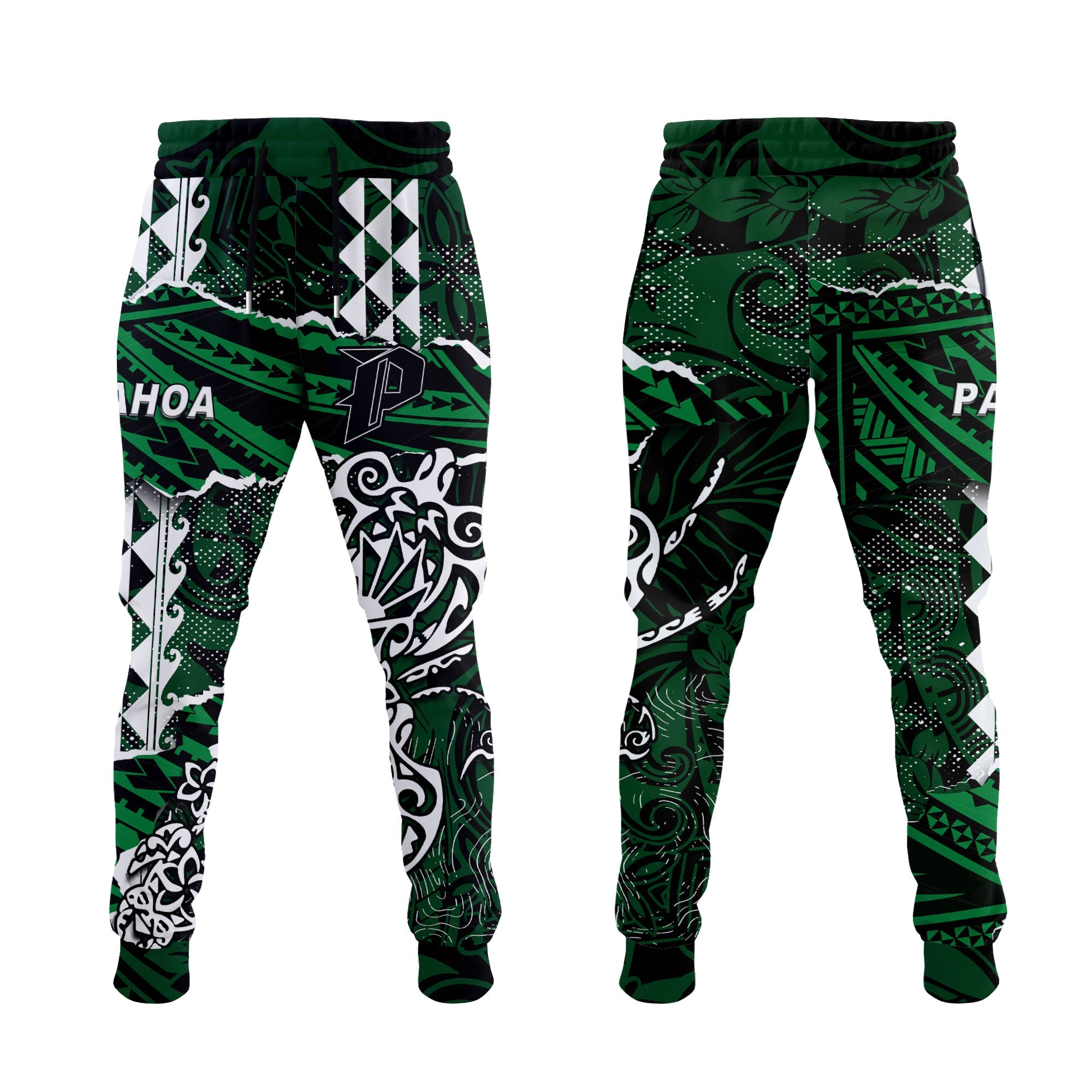 Hawaii Pahoa High & Intermediate School Jogger Pant Polynesian Turtle Style