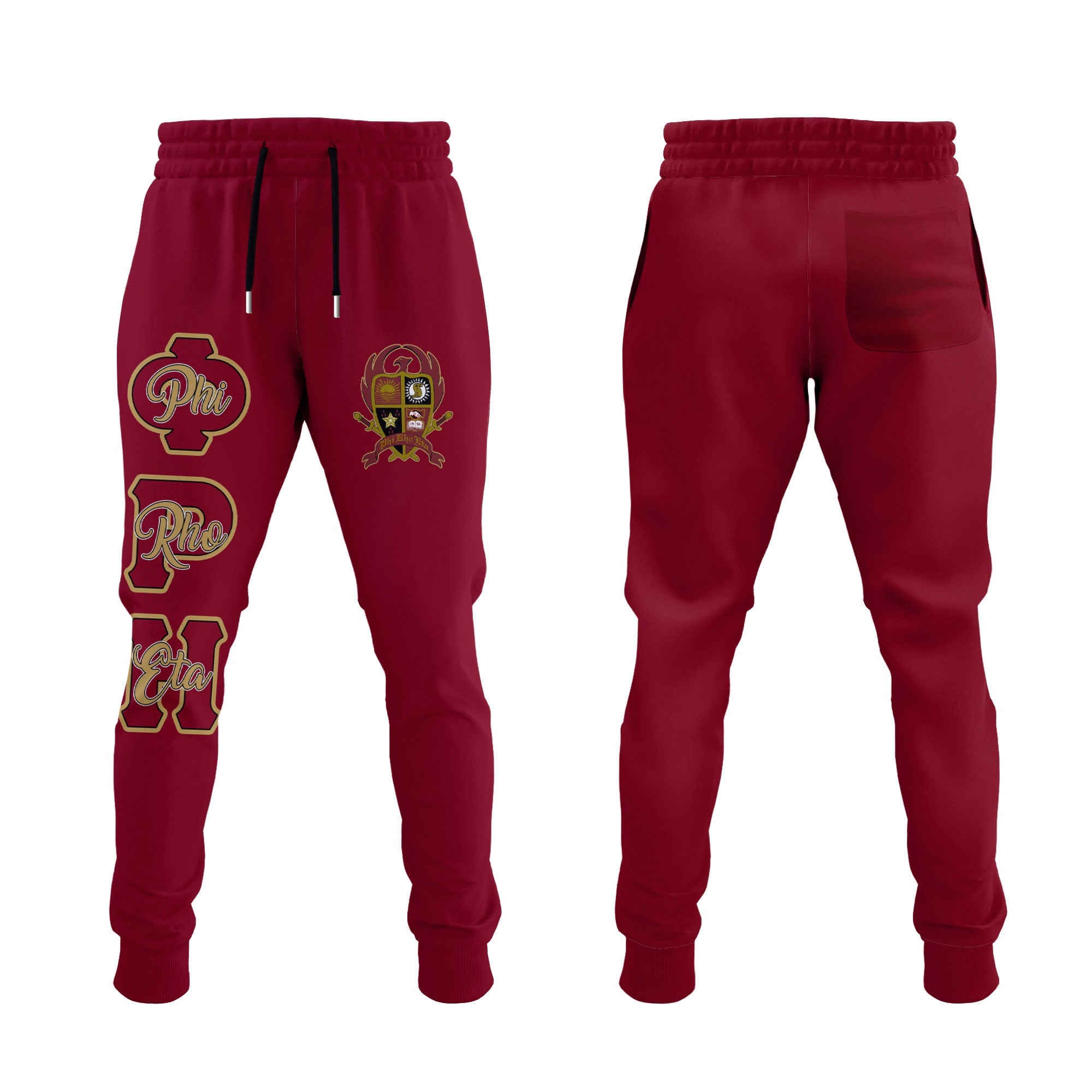 Fraternity Pant - Phi Rho Eta Jogger Pant Original Maroon Style