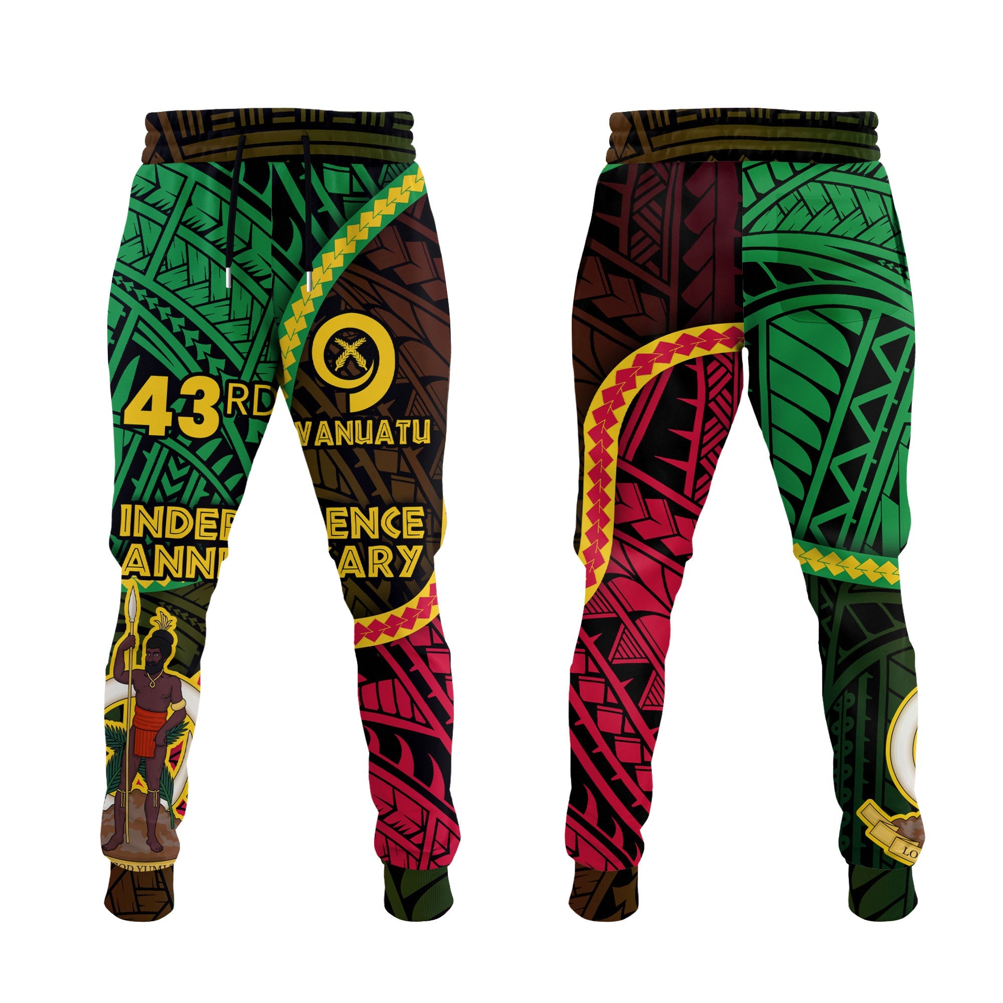 Vanuatu Jogger Pant Independence Day 43rd Anniversary Style