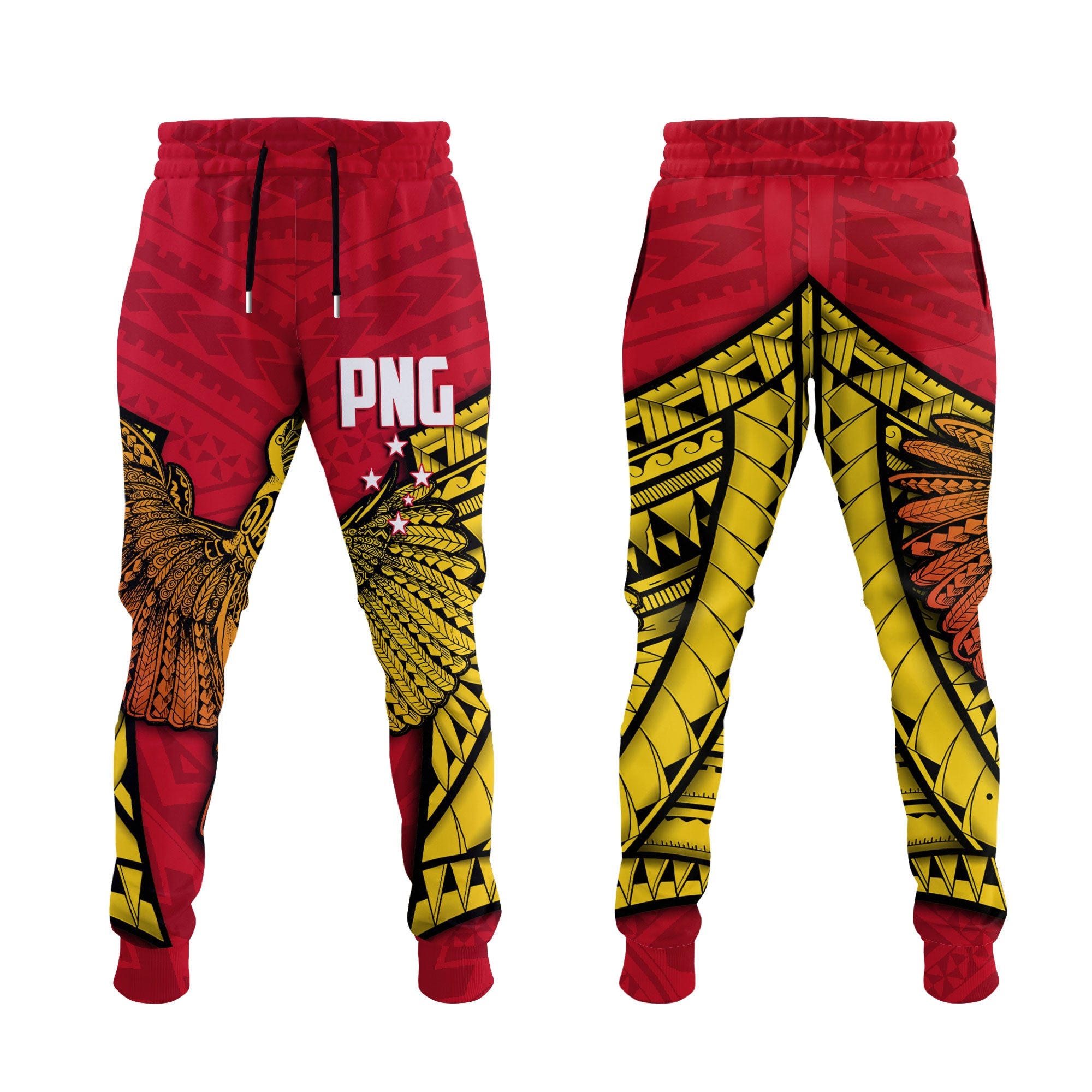 Papua New Guinea Independence Day Jogger Pant Raggiana Bird of Paradise Style