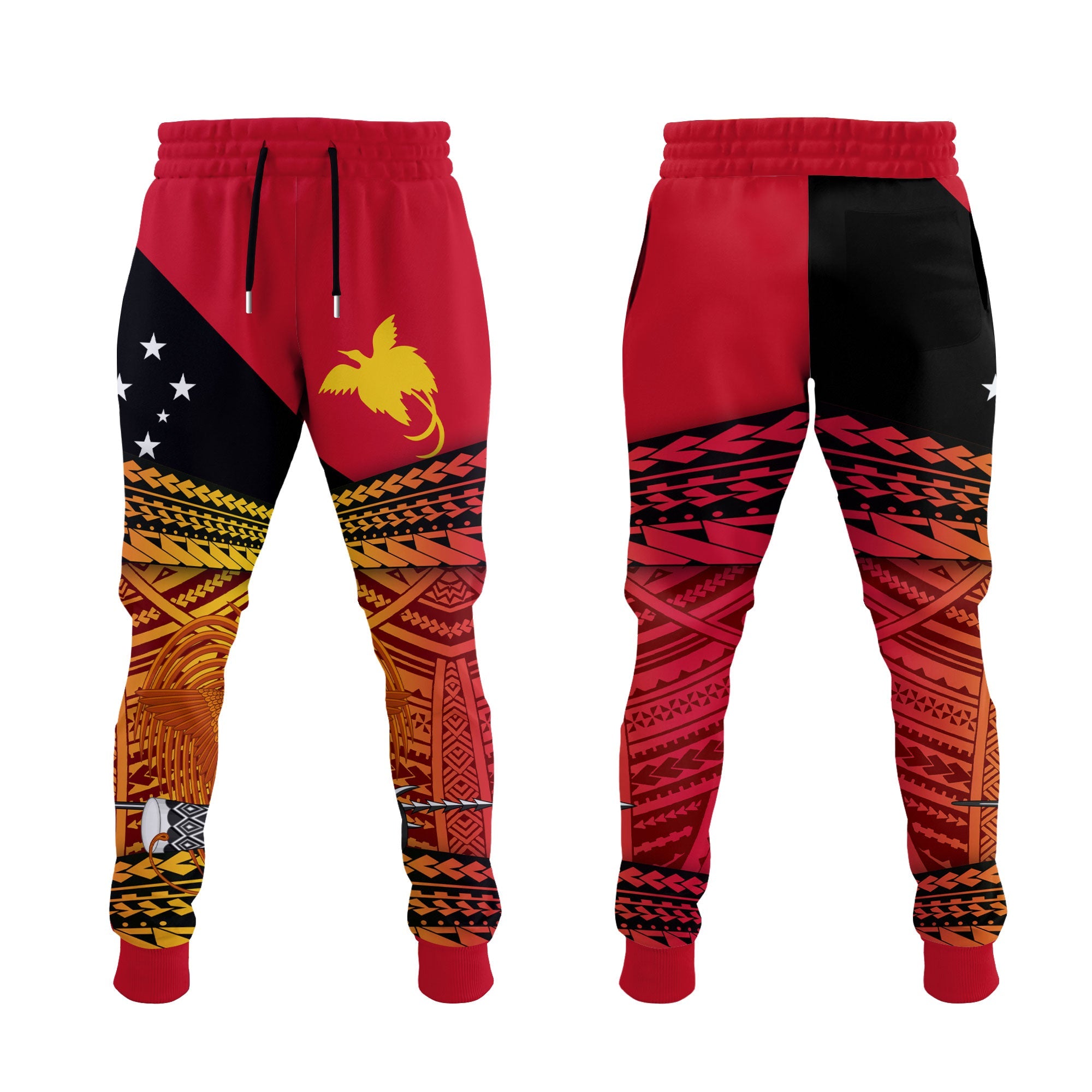 Papua New Guinea Independence Day Jogger Pant PNG Emblem Style