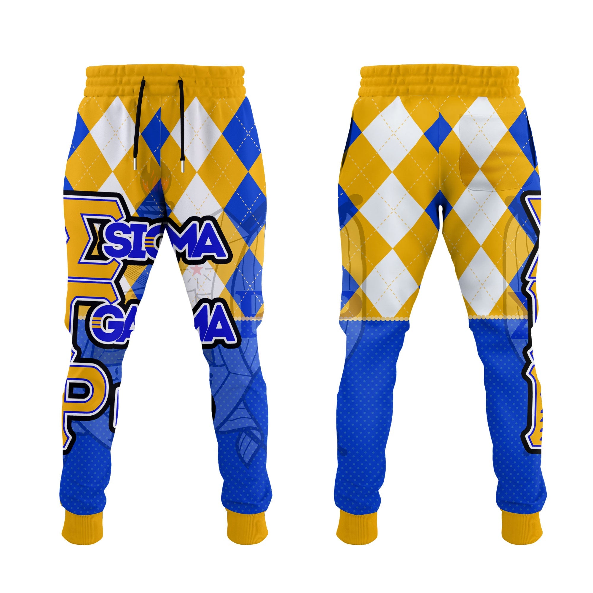 Sorority Pant - Christmas Sigma Gamma Rho Girl Jogger Pant Rhombus Pattern Style