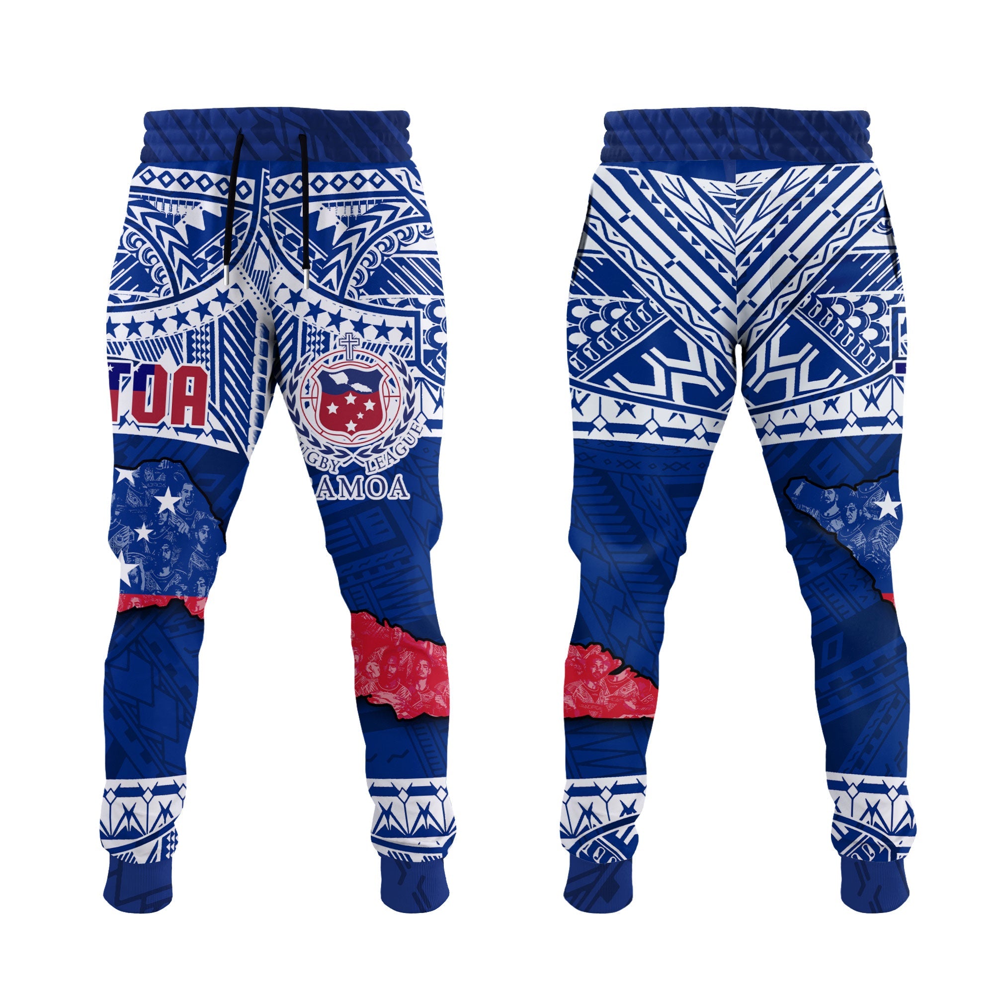 Samoa TOA Rugby Jogger Pant Map Style