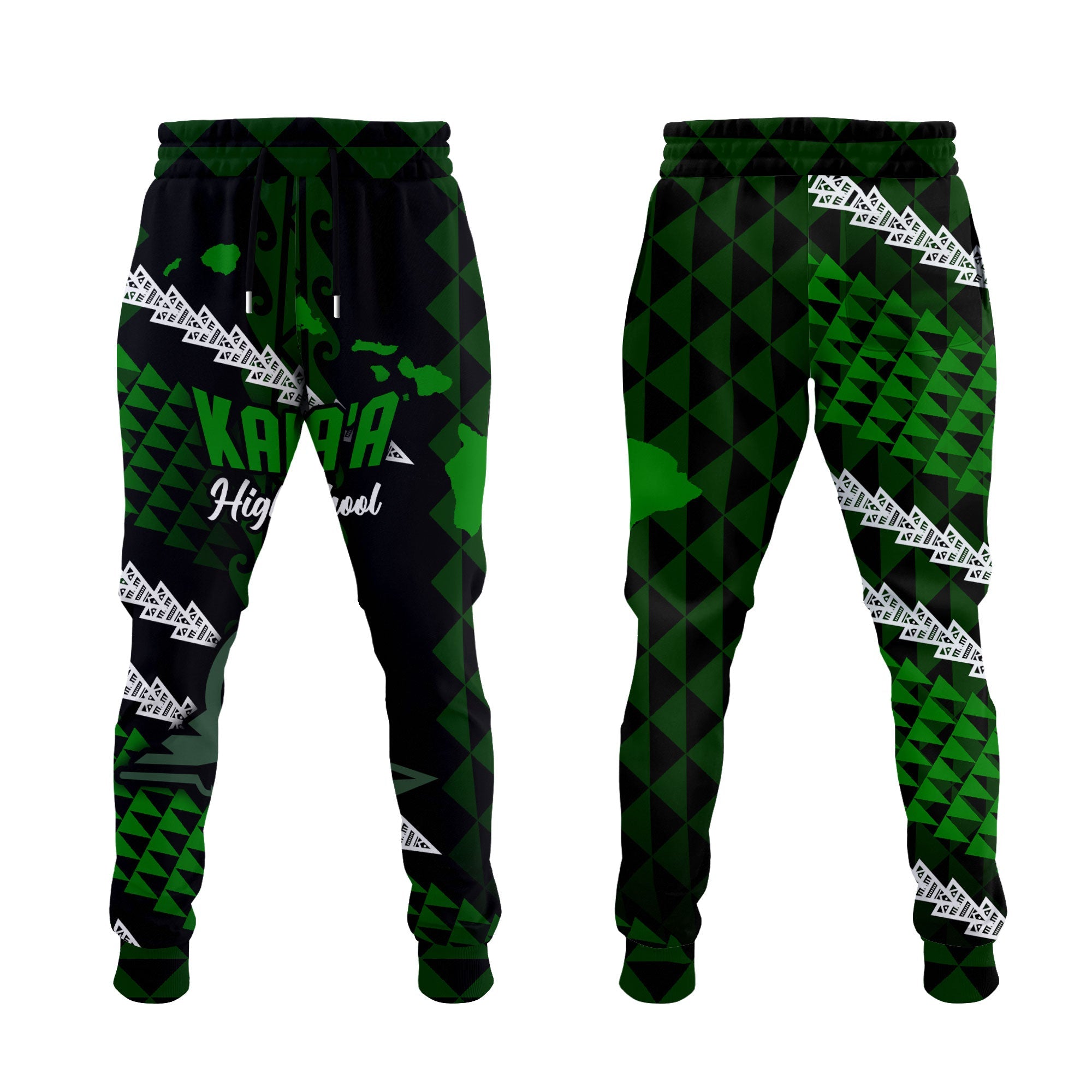 Hawaii Kapaa High School Jogger Pant Map Style