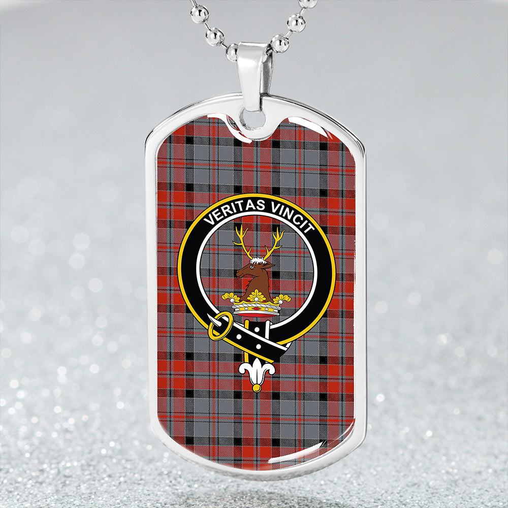 Keith Fashion (Marshall Fashion) Ancient Clan Badge Classic Tartan Dog Tag Necklace