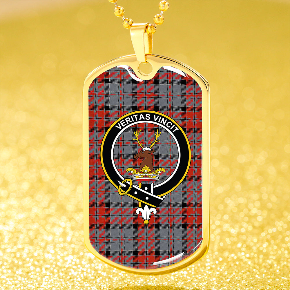 Keith Fashion (Marshall Fashion) Ancient Clan Badge Classic Tartan Dog Tag Necklace