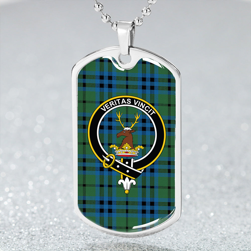 Keith (Marshall) Ancient Clan Badge Classic Tartan Dog Tag Necklace